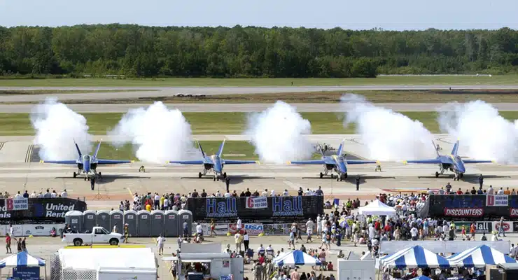 The Blue Angels at Oceana Naval Air Staion