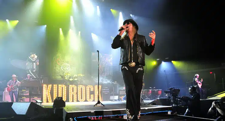 Kid Rock plays in the Virginia Beach Amphitheater in 2015