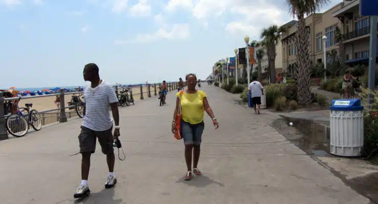 Walking the boardwalk can be hard on the feet after a long week. Get comfortable shoes! :)