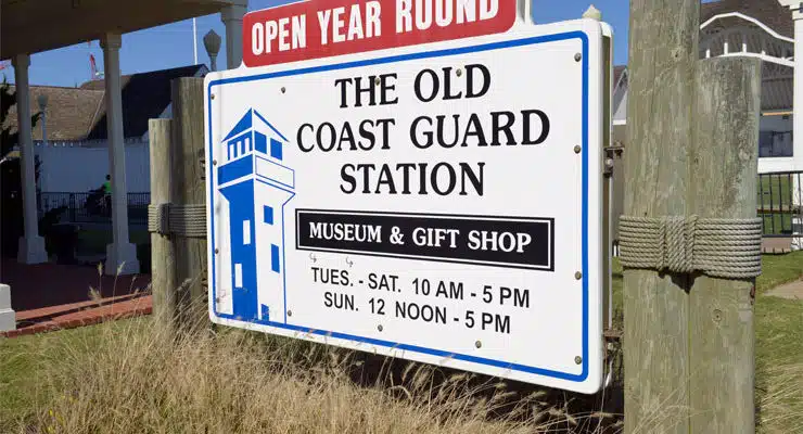 Old Coast Guard Stationis located right next to the Boardwalk at 24th Street