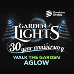 Virginia Beach Events - Norfolk Botanical Garden –  Garden of Lights – Walk the Garden Aglow