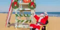 Santa on beach