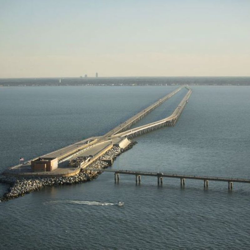 The Chesapeake Bay Bridge Tunnel - Virginia Beach, VA