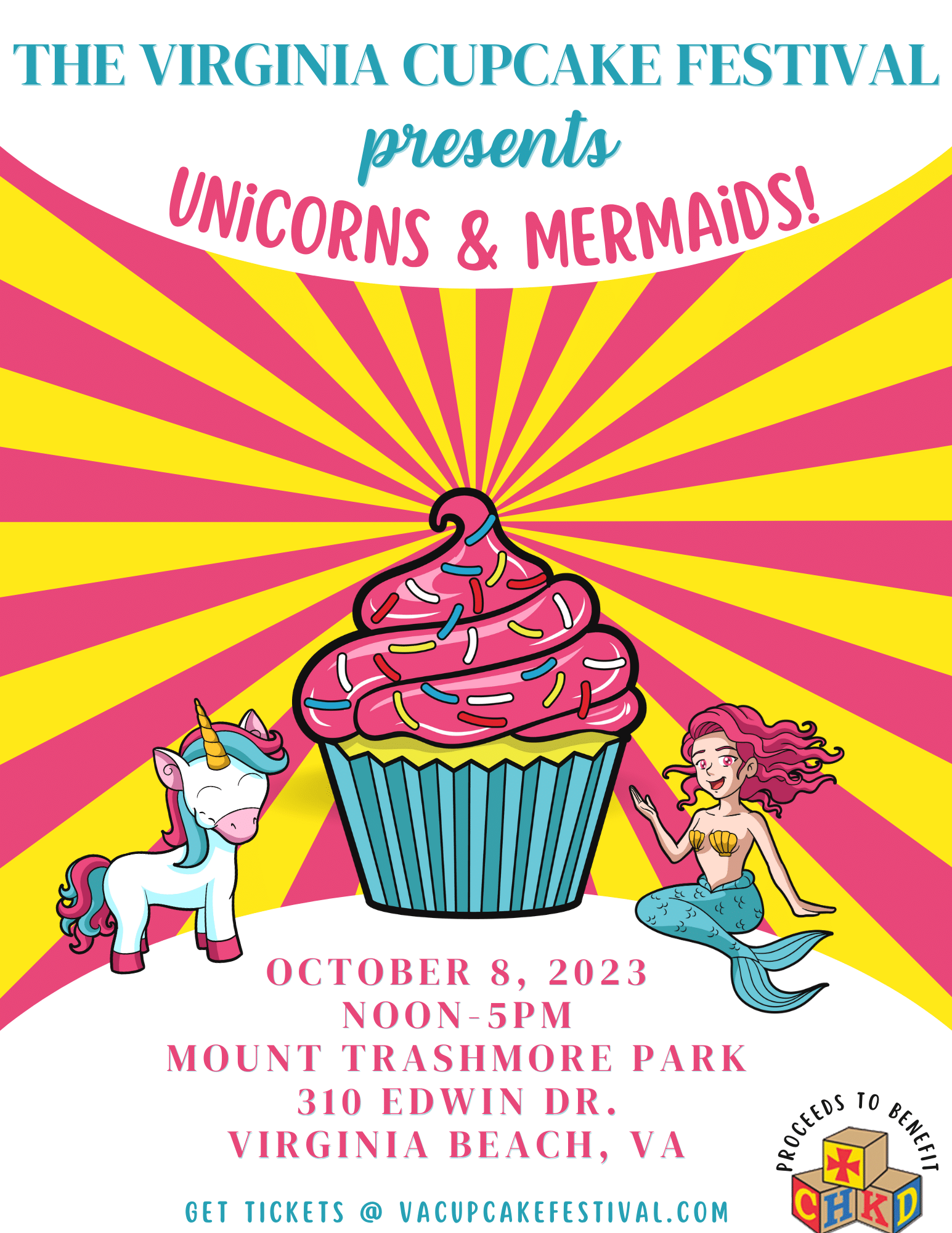 The Virginia Cupcake Festival presents Unicorns and Mermaids Event