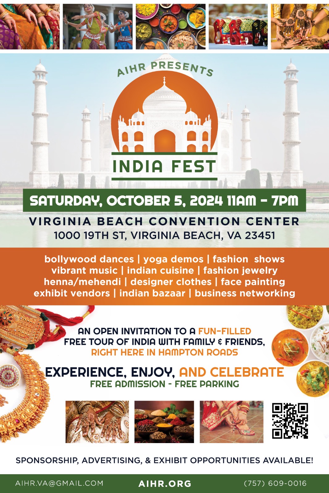 Experience the Vibrant Celebration of India Festival in Virginia Beach